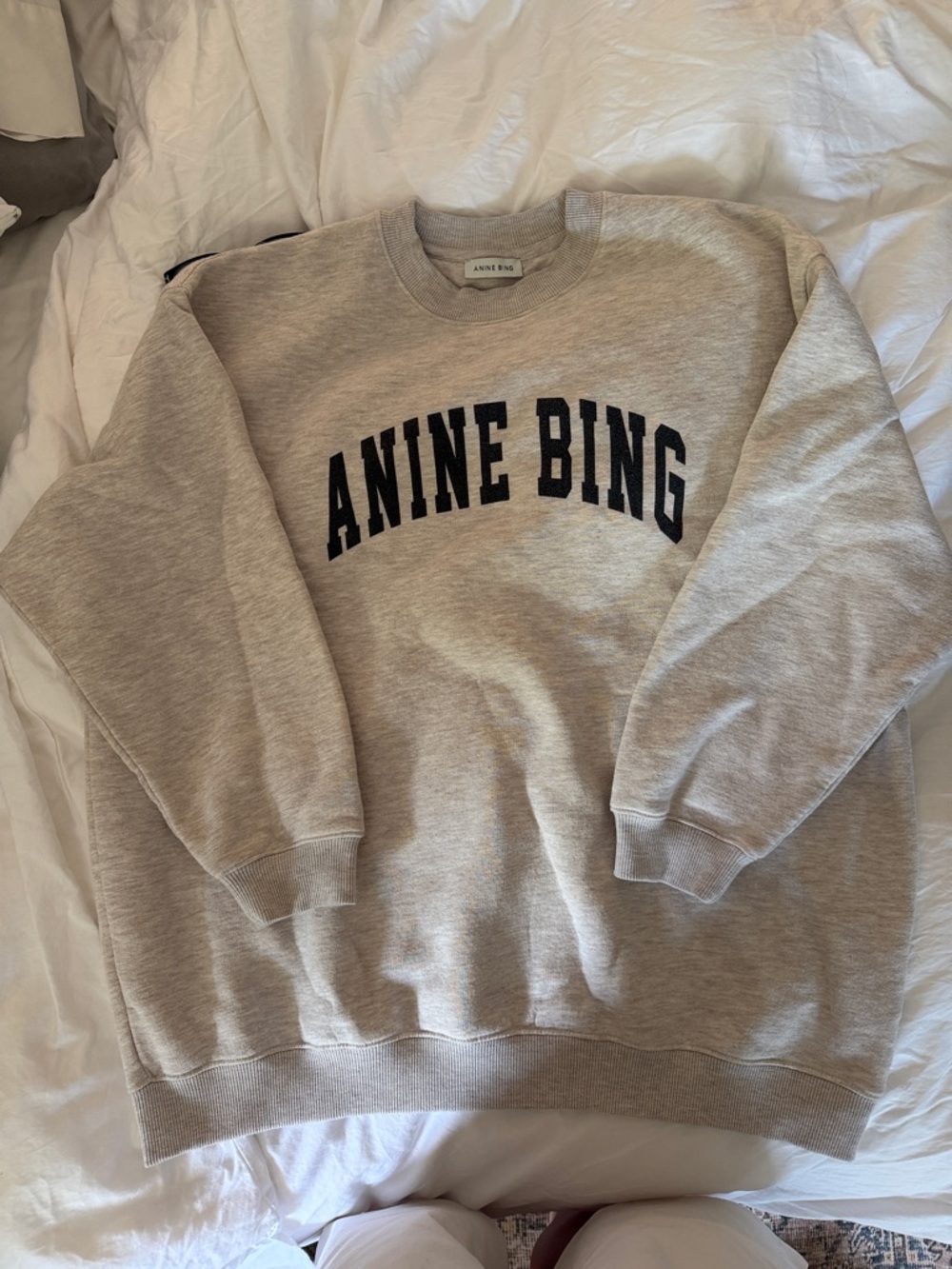 ANINE BING Tyler sweatshirt in Oat Melange